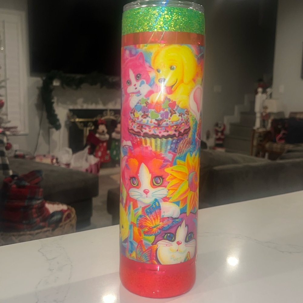 Rare and one of a kind Lisa Frank 20 oz cup.